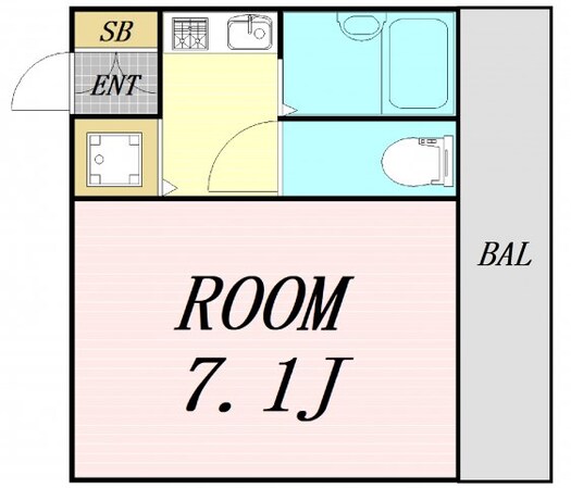 エバースクエア同心の物件間取画像